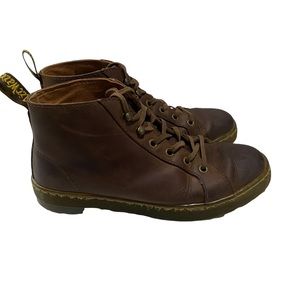 DR MARTENS Airwair Coburg Brown Leather Boots Sz 8